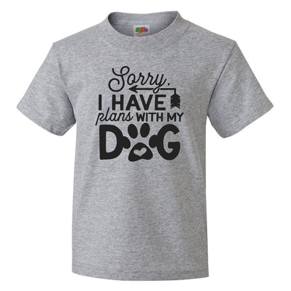 Sorry I Have Plans With My Dog Kid Shirt