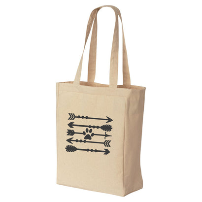 Cute Arrows & Paw Tote Bag