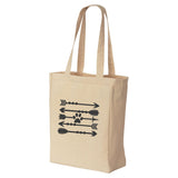 Cute Arrows & Paw Tote Bag